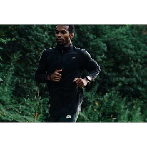 laydown image of Downeaster Merino Wool Blend Quarter Zip