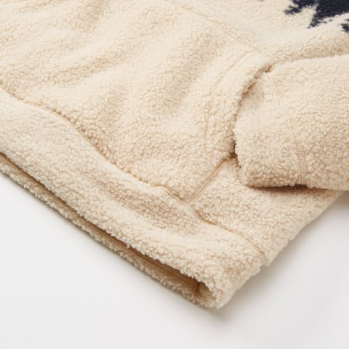 laydown detail image of Mountain Scene Quarter-Zip Fleece - Exclusive