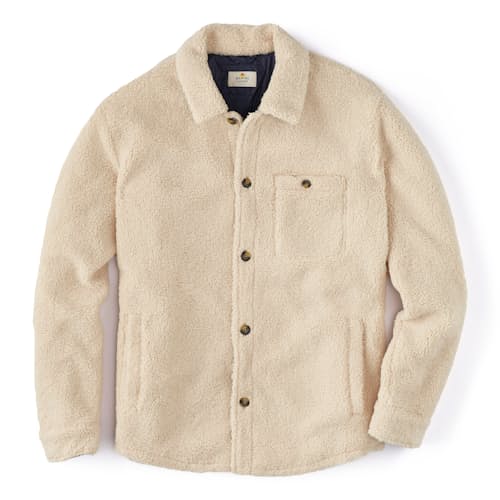 laydown image of Weston Sherpa Overshirt