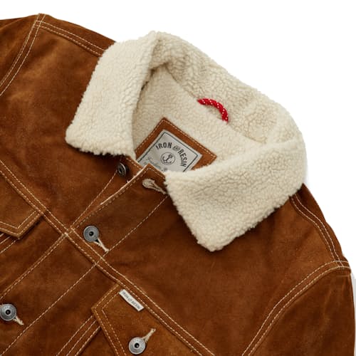 laydown image of Open Road Suede Leather Jacket