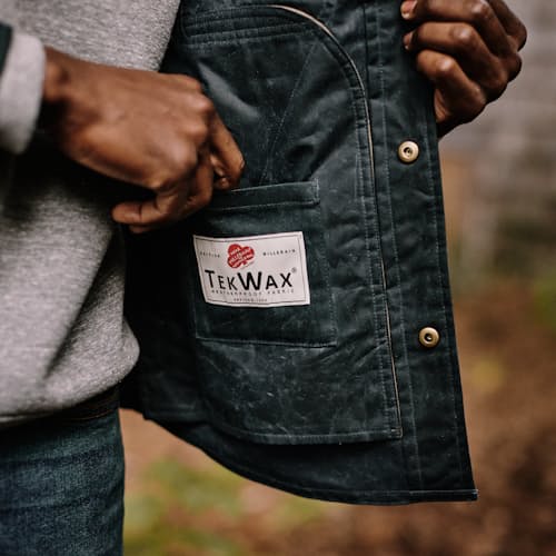 lifestyle image of The Bighorn Waxed Shirt Jacket