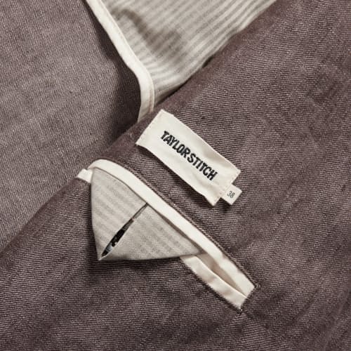 laydown detail image of The Sheffield Linen Blazer