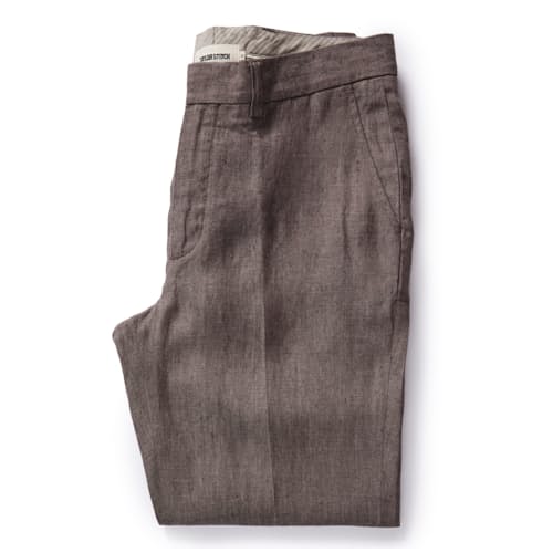 laydown image of The Sheffield Linen Trouser