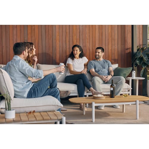 lifestyle image of The Terra Outdoor Coffee Table