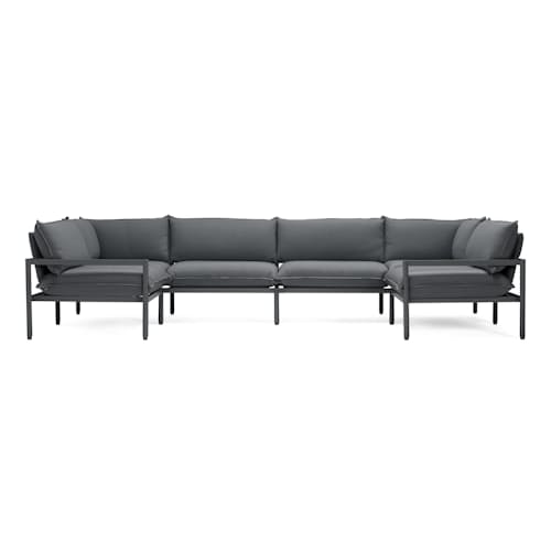laydown image of The Terra Outdoor Sectional - 6 Piece