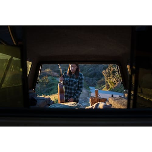 laydown image of Plaid Flannel Shirt