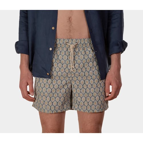 laydown image of Toscano Swim Shorts - 5"