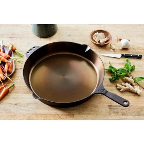 laydown image of No. 14 Cast Iron Skillet
