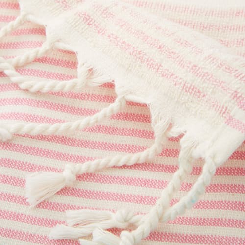 laydown image of Mediterranean Terry Beach Towel