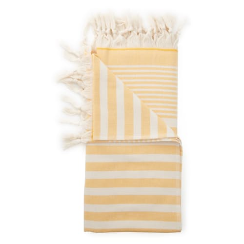 laydown image of Capri Terry Beach Towel