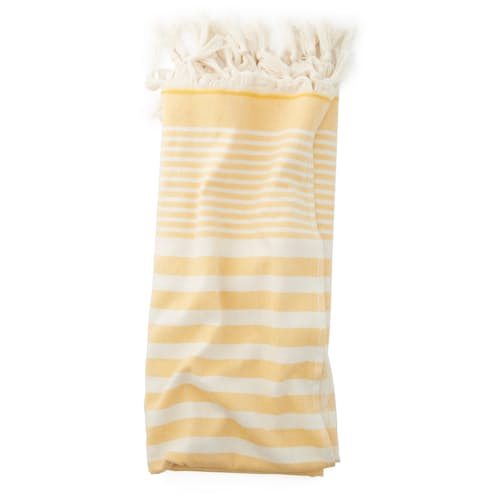 laydown image of Capri Terry Beach Towel