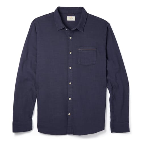 laydown image of Classic Stretch Selvage Long Sleeve Shirt