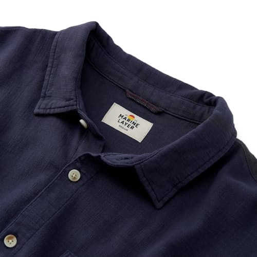 laydown image of Classic Stretch Selvage Long Sleeve Shirt
