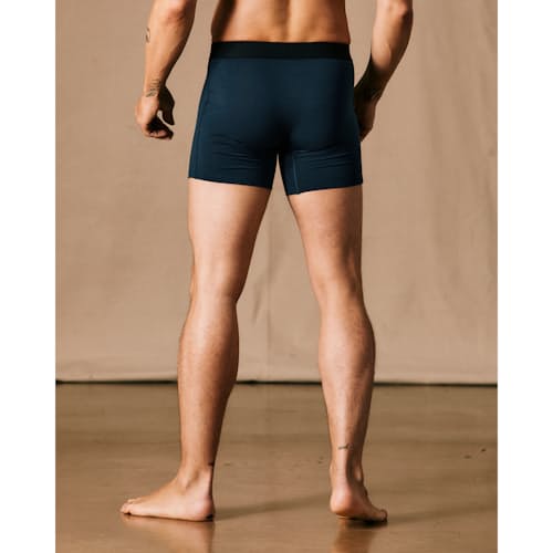 on model image of 72-Hour Merino Boxer Briefs - 5"
