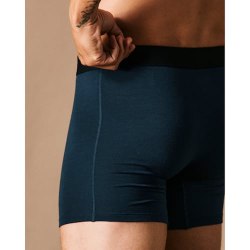 on model image of 72-Hour Merino Boxer Briefs - 5"