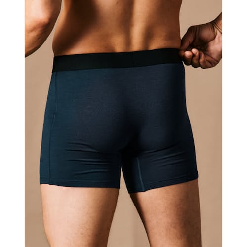 on model image of 72-Hour Merino Boxer Briefs - 5"