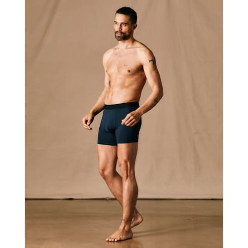 on model image of 72-Hour Merino Boxer Briefs - 5"