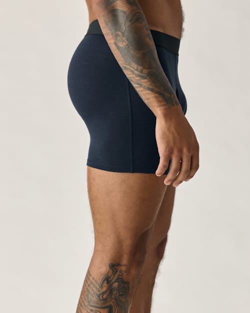 on model image of 72-Hour Merino Boxer Briefs - 5"