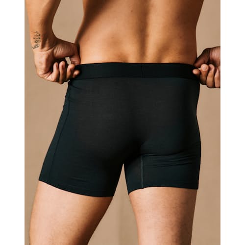 on model image of 72-Hour Merino Boxer Briefs - 5"
