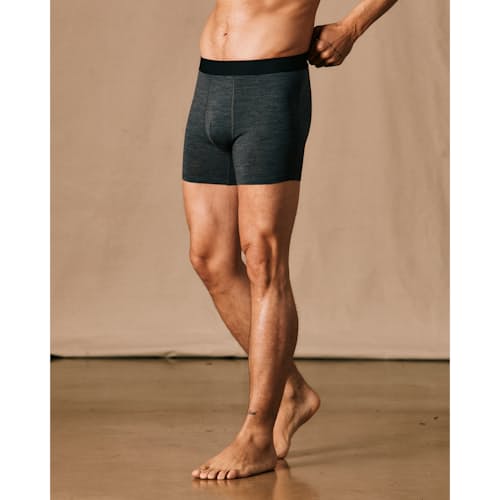 on model image of 72-Hour Merino Boxer Briefs - 5"