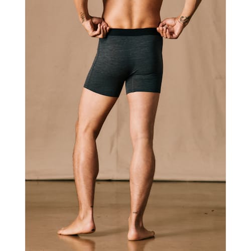 on model image of 72-Hour Merino Boxer Briefs - 5"