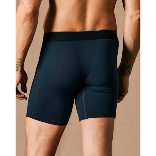 on model image of 72-Hour Merino Boxer Briefs - 7"