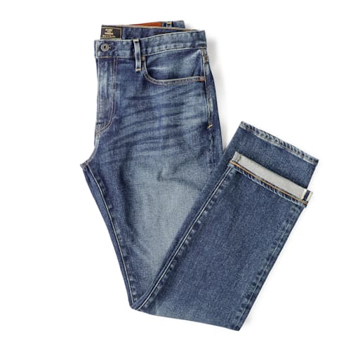 laydown detail image of Japanese Stretch Selvedge Denim - HB Straight