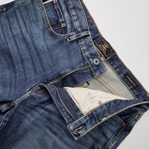 laydown detail image of Japanese Stretch Selvedge Denim - HB Straight
