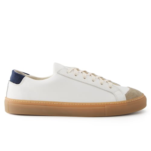 laydown image of Huckberry x Opie Way James Low Court Sneaker