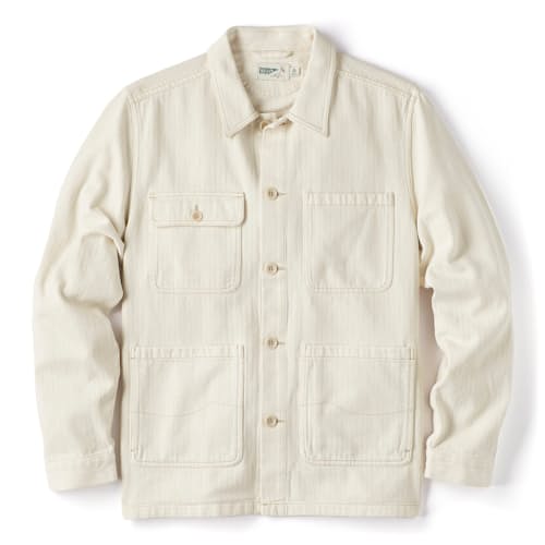laydown image of Garment Dyed Chore Coat