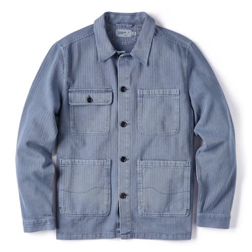 laydown image of Garment Dyed Chore Coat