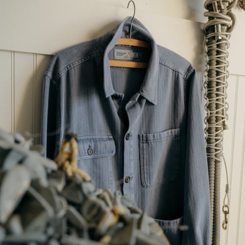 lifestyle image of Garment Dyed Chore Coat