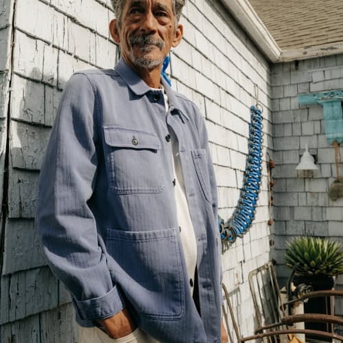Jim is 6'0", 155 lbs, and wearing size M