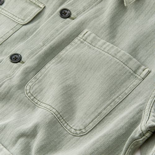 laydown detail image of Garment Dyed Chore Coat