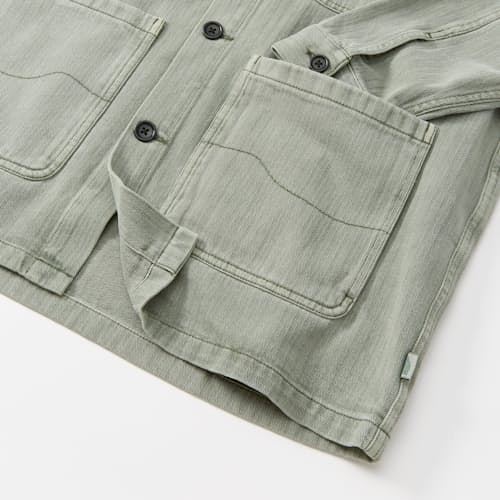 laydown detail image of Garment Dyed Chore Coat