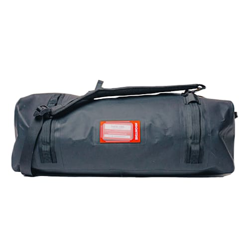 laydown image of The Vault Waterproof Adventure Duffel Bag