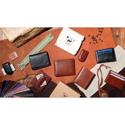 laydown image of Classic Billfold Leather Wallet