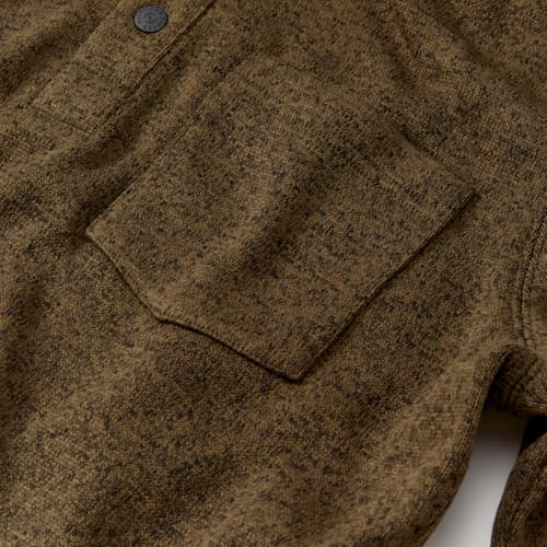 laydown detail image of Sweater Fleece Quarter Snap Pullover