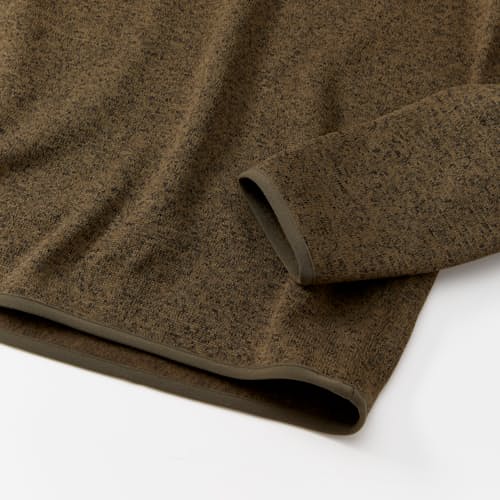 laydown detail image of Sweater Fleece Quarter Snap Pullover
