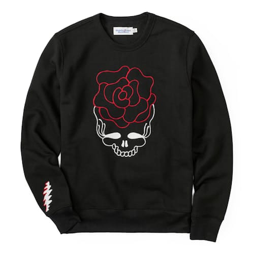 laydown image of Rose Stealie 10-Year Crewneck Sweatshirt