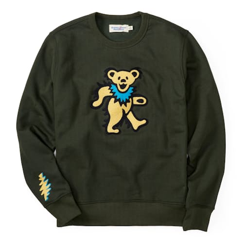 laydown image of Dancing Bear 10-Year Crewneck Sweatshirt