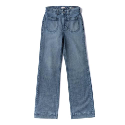 laydown image of Women's Stretch Terry Slim Wide Leg Pant