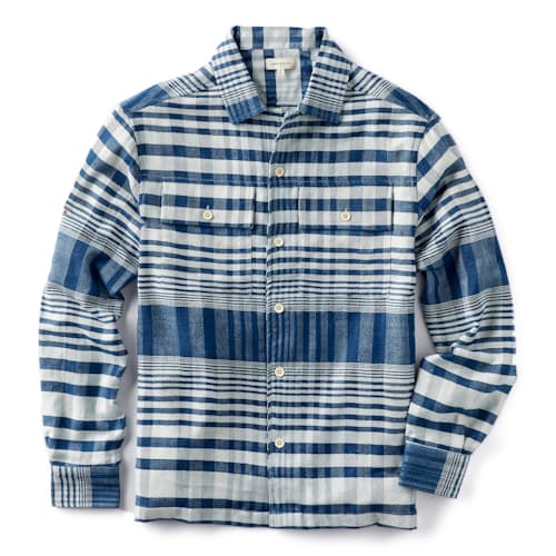 laydown image of Harshil Two Pocket Long Sleeve Overshirt