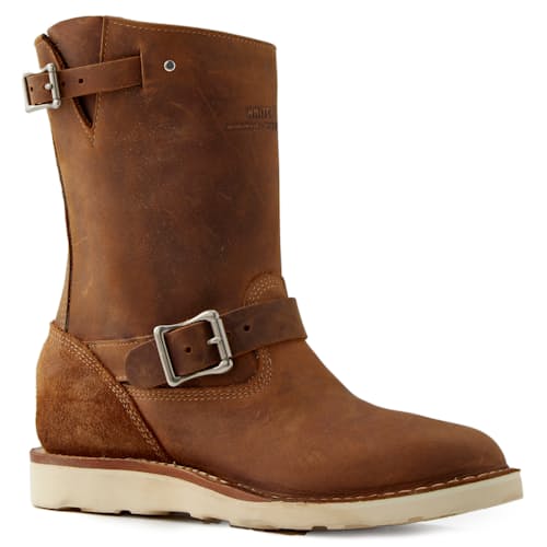 laydown image of Huckberry x White's Cykle Boot