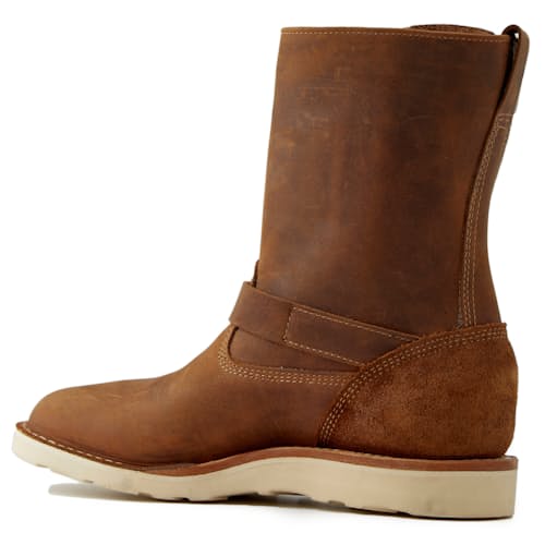 laydown image of Huckberry x White's Cykle Boot