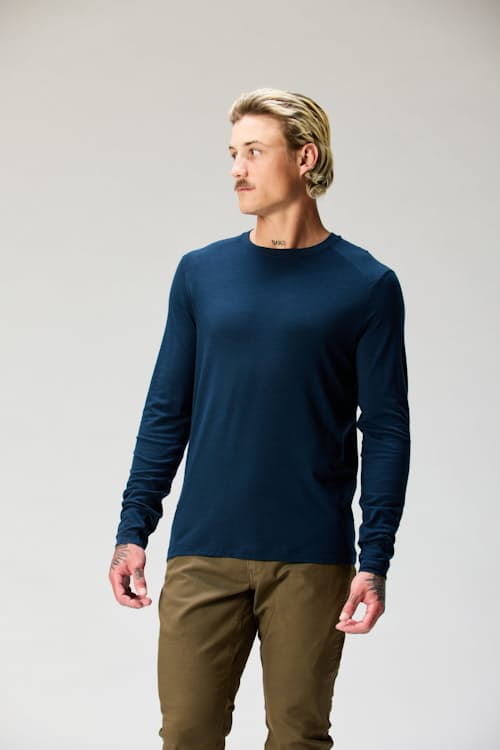 lifestyle image of 72-Hour Merino UPF Long Sleeve T-Shirt