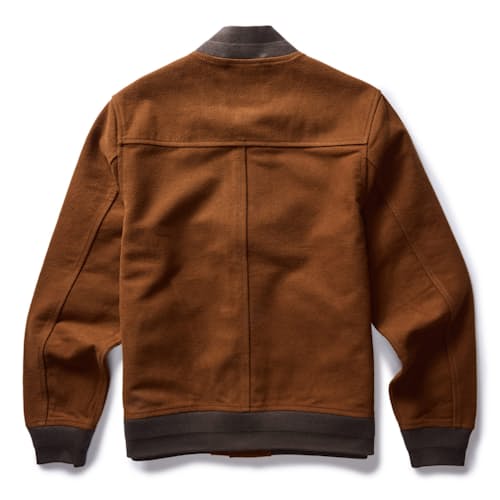laydown image of The Moleskin Bomber Jacket