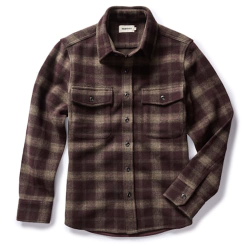 laydown image of The Maritime Wool Shirt Jacket