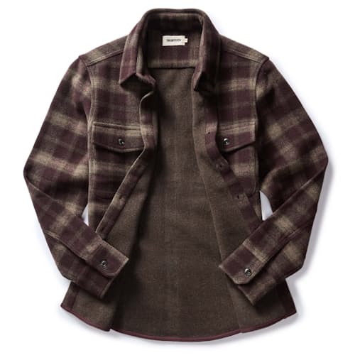 laydown image of The Maritime Wool Shirt Jacket