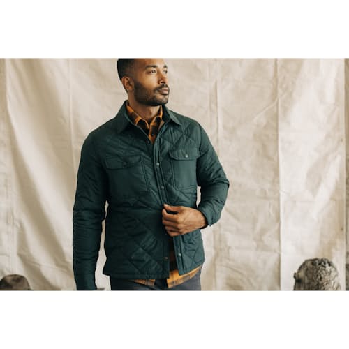 on model image of The Miller Insulated Shirt Jacket